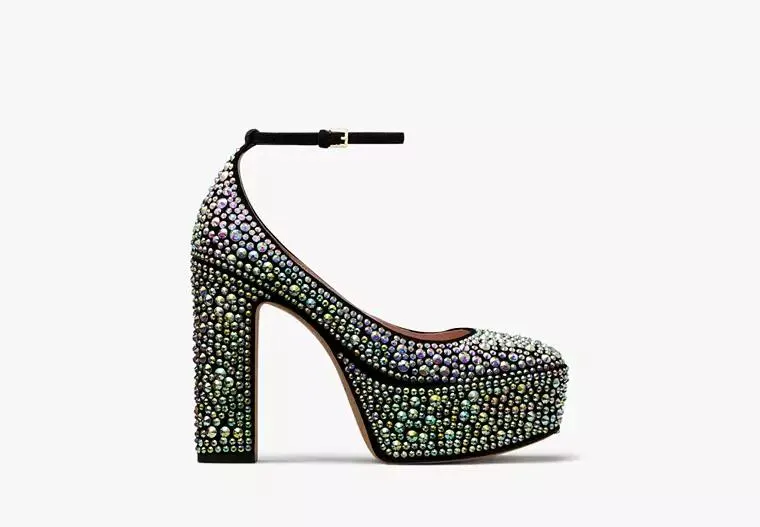 Gia Pavé Platform Pumps