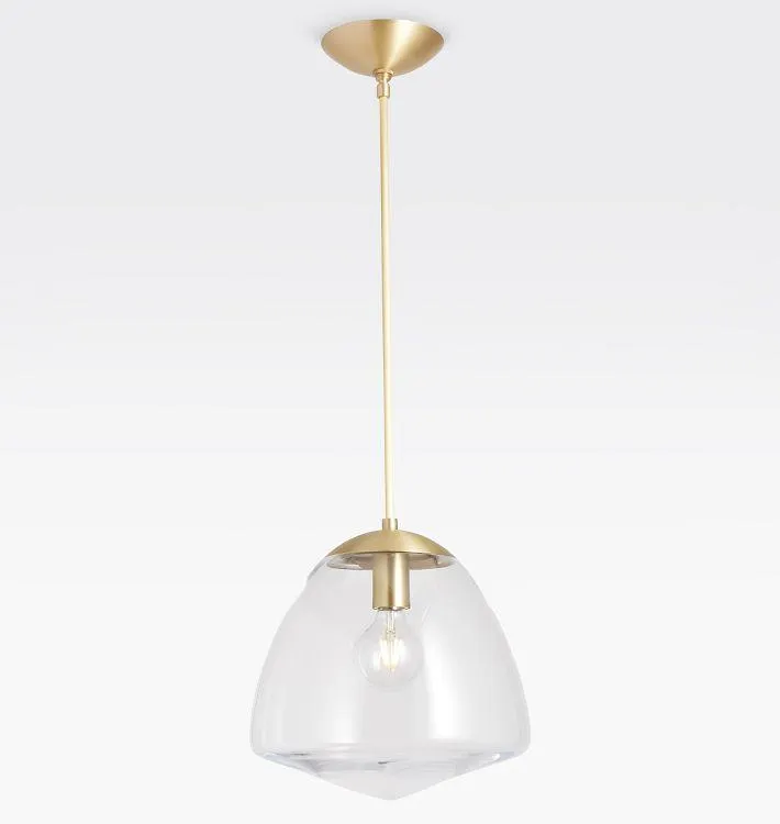 Oswego 12" Pendant, Clear Glass