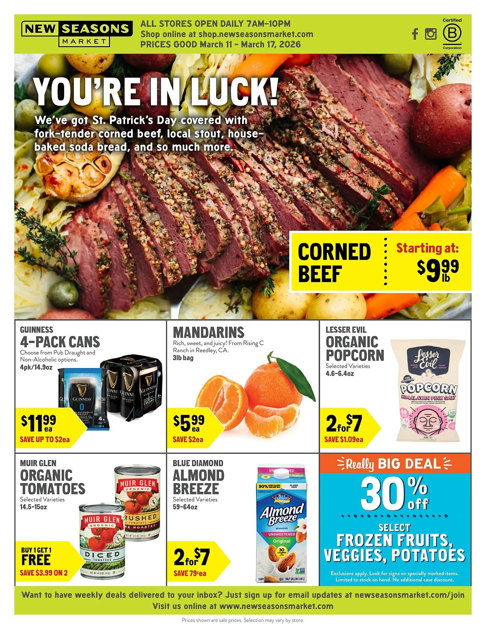 Weekly ad New Seasons Market weekly ad from March 11 to March 17 2026 - Page 1
