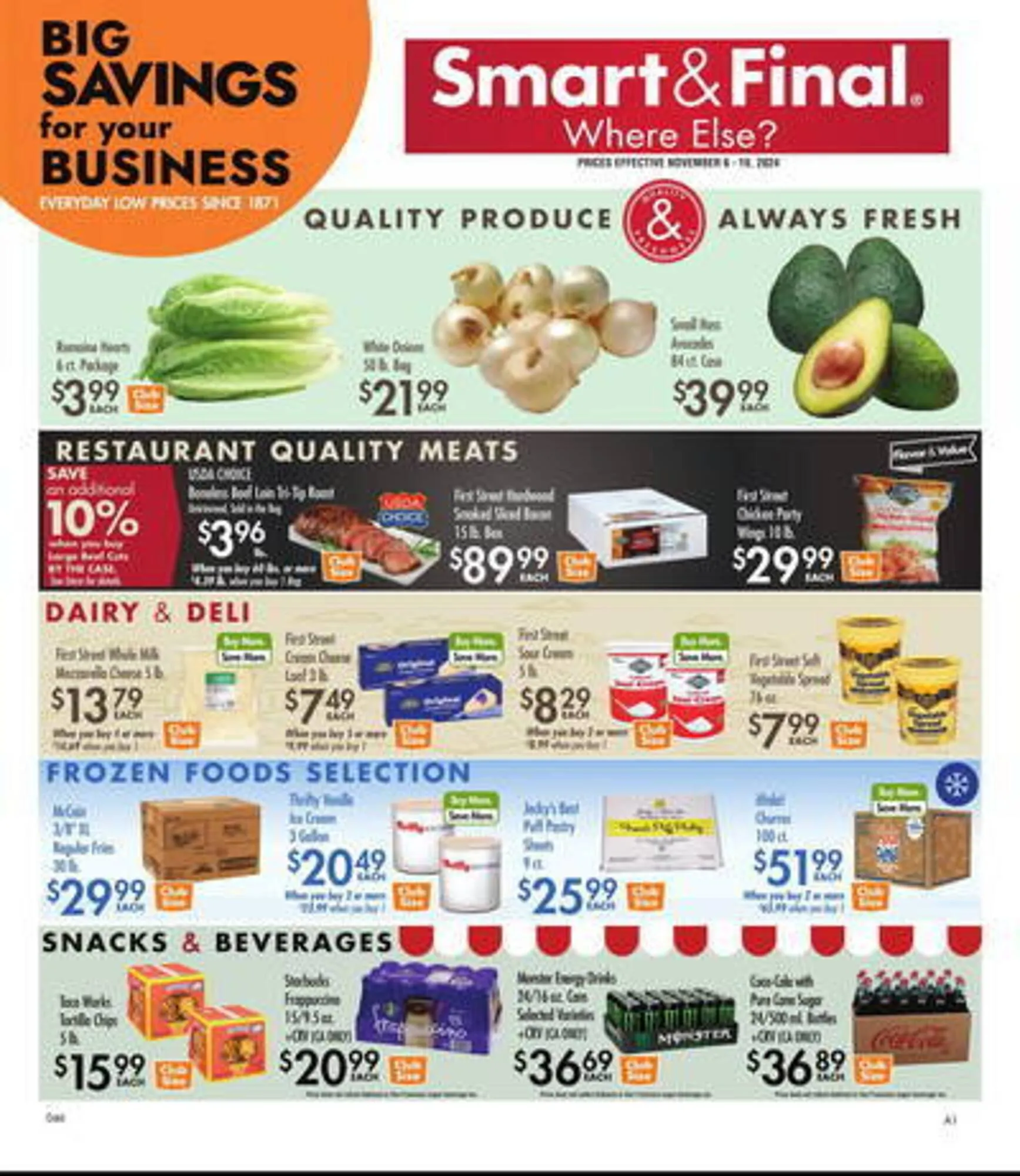 Weekly ad Smart & Final Weekly Ad from November 6 to November 19 2024 - Page 1