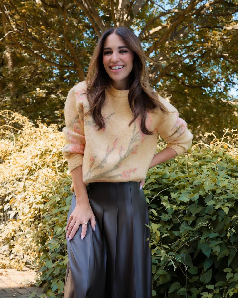 Paula Echevarría Floral Watercolour Jumper