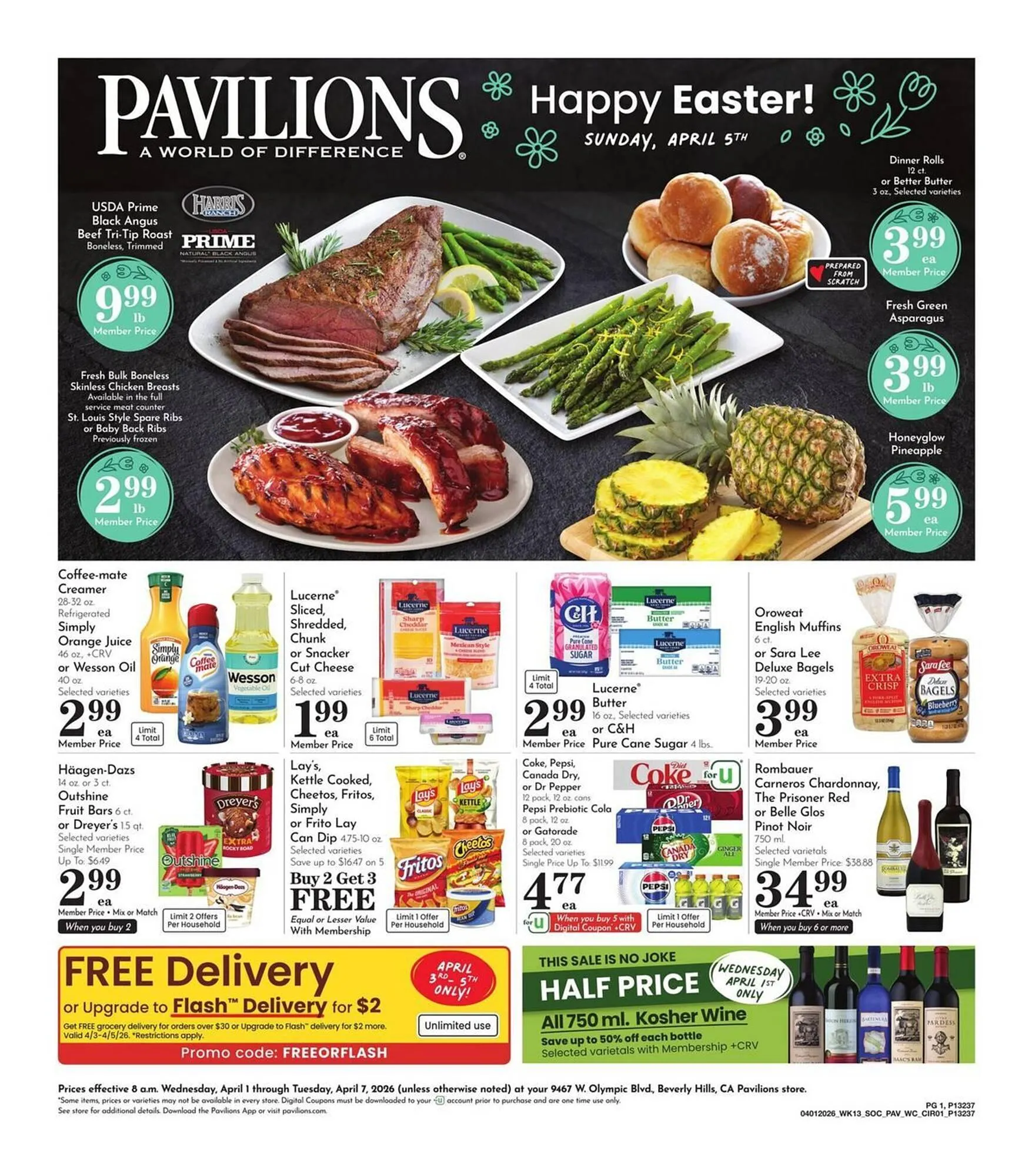 Weekly ad Pavilions weekly ad from April 1 to April 7 2026 - Page 1