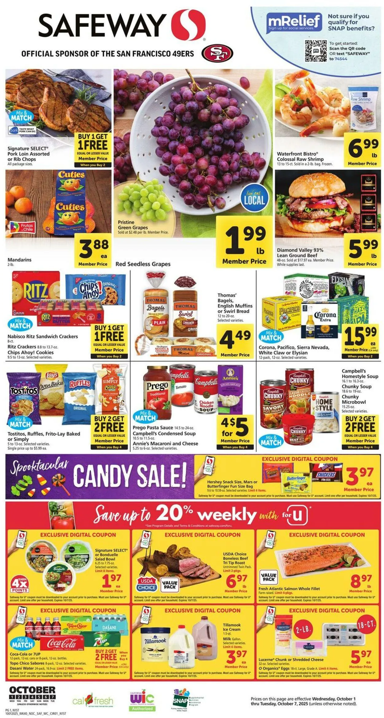 Weekly ad Safeway Current weekly ad from October 1 to October 7 2025 - Page 1