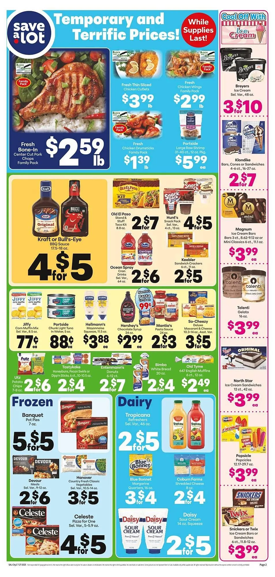 Weekly ad Save a Lot Weekly Ad from July 27 to August 9 2025 - Page 2