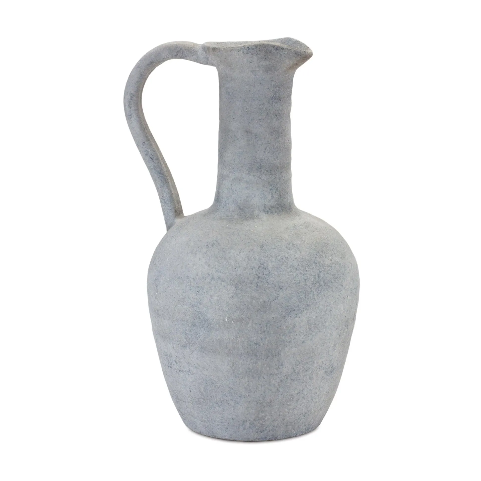 Grey 12" Pitcher Vase