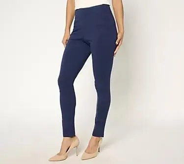 Belle by Kim Gravel Regular Ponte Triple Topstitch Ankle Leggings