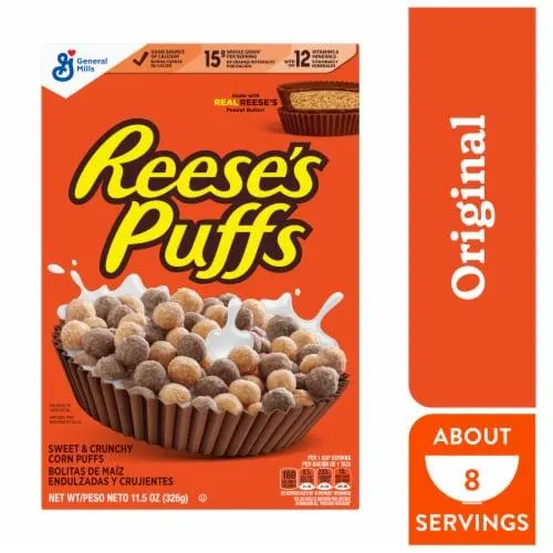 General Mills REESE'S PUFFS Chocolatey Peanut Butter Cereal