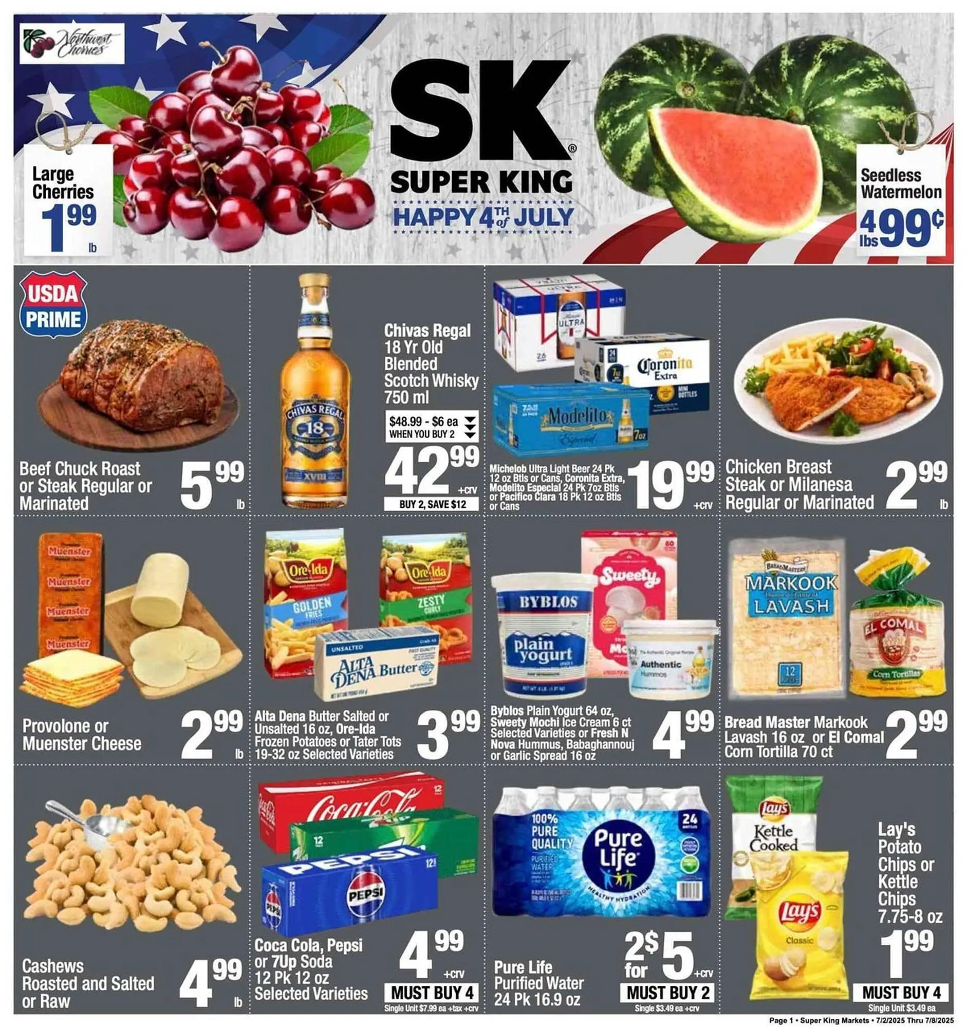 Weekly ad Super King Markets Weekly Ad from July 2 to July 8 2025 - Page 1