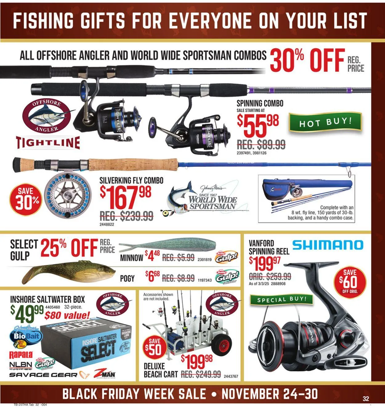 Weekly promotion Cabela's Current weekly ad spanning from November 24 to November 30 2025 - Page 31 for Catalogue 365
