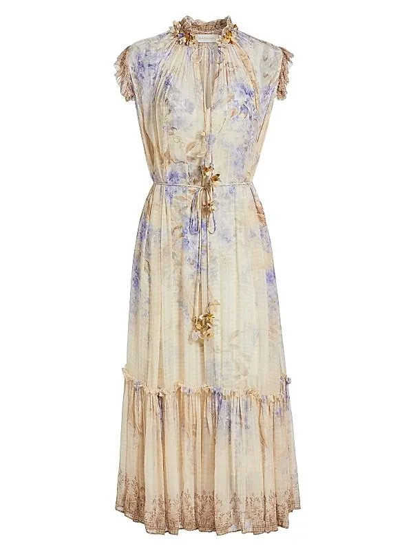 Dawning Flutter Midi-Dress