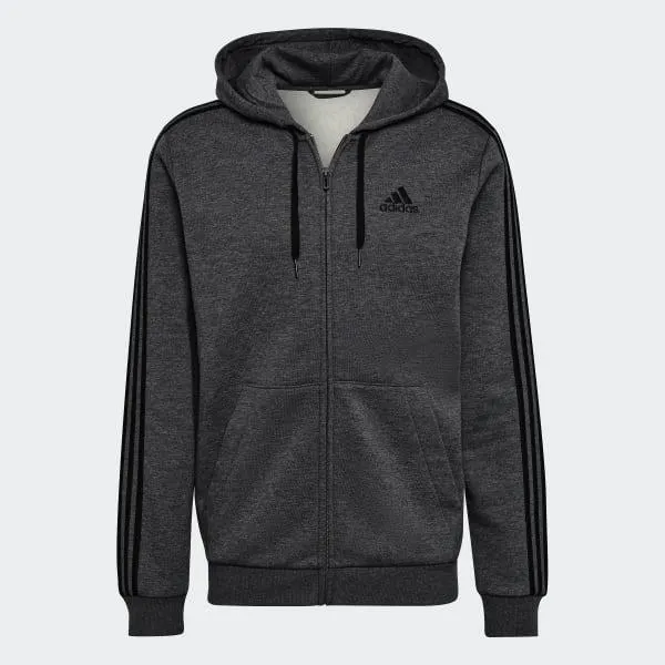 Essentials Fleece 3-Stripes Full-Zip Hoodie