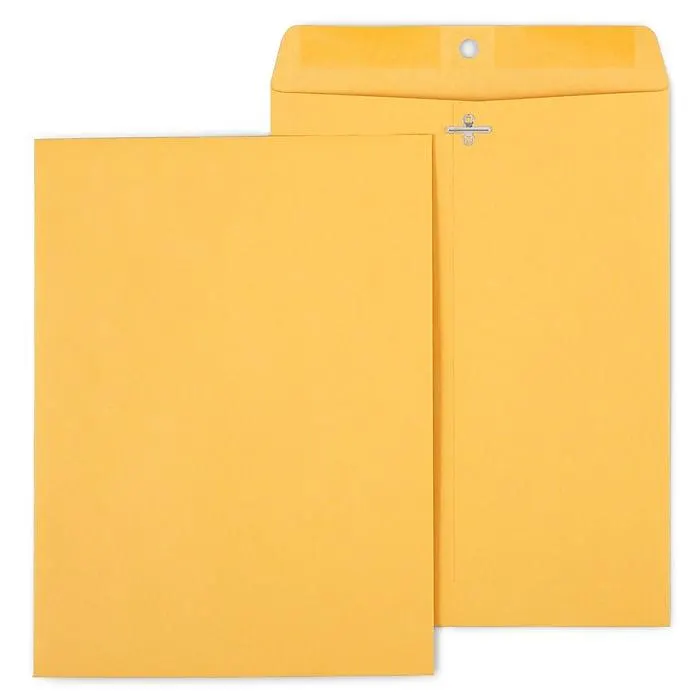 Staples Kraft Clasp & Moistenable Glue Catalog Envelopes,