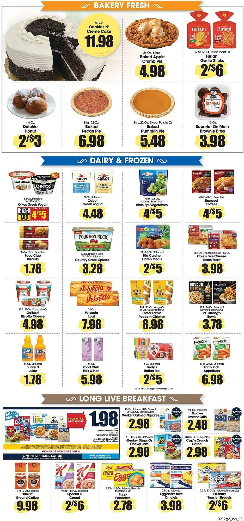 Weekly promotion Food King weekly ad spanning from September 17 to September 23 2025 - Page 3 for Catalogue 365