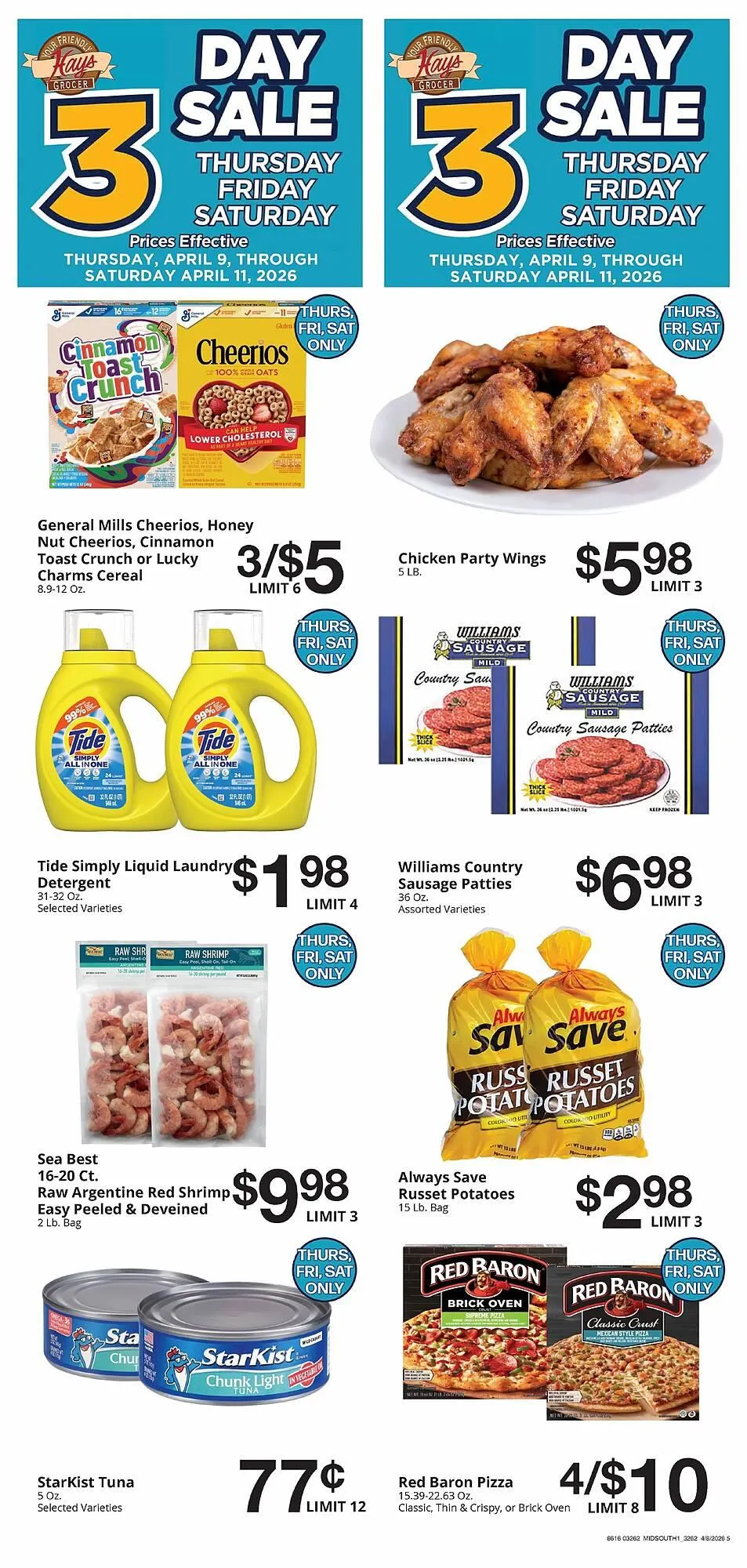 Weekly ad Hays Supermarket weekly ad from April 8 to April 14 2026 - Page 1