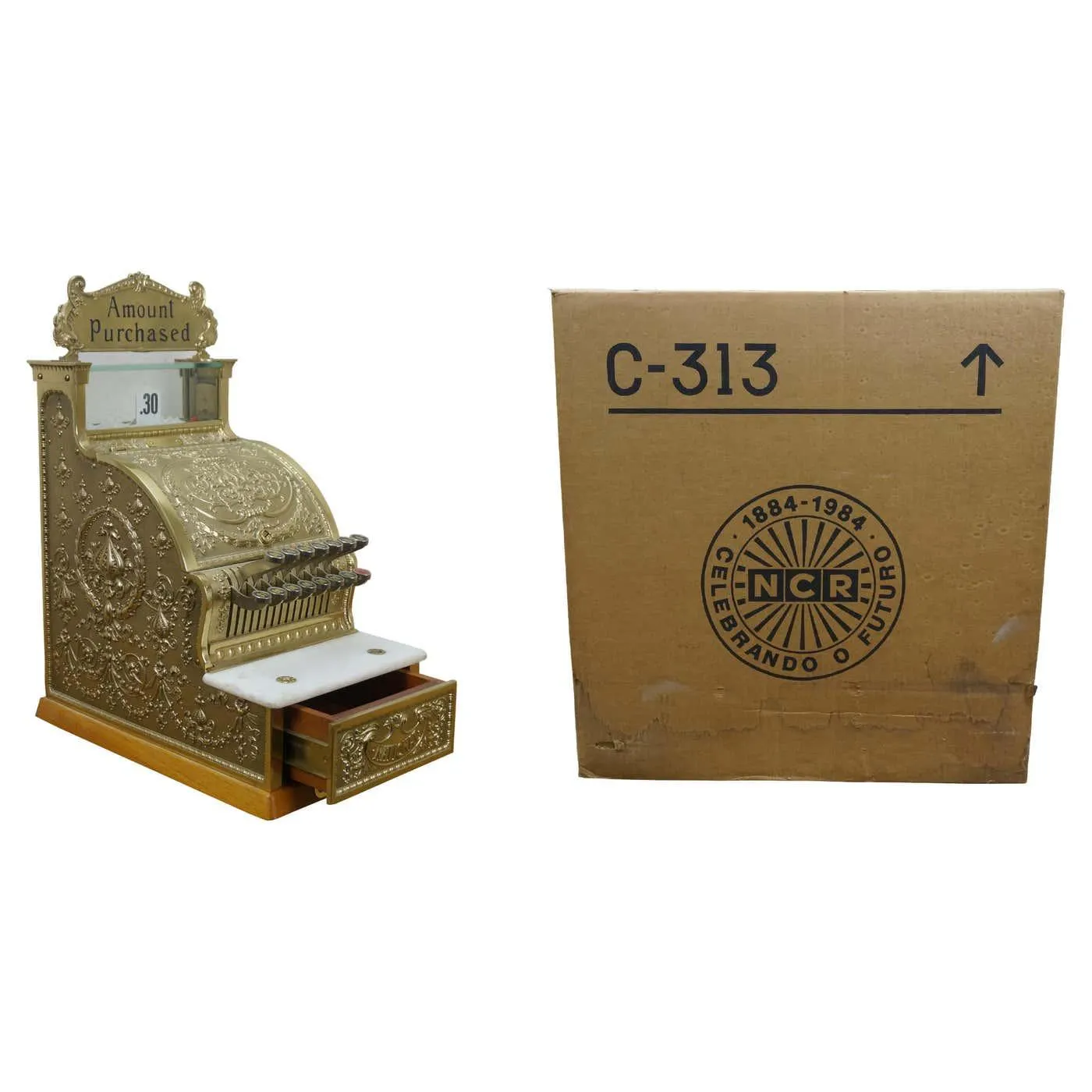 NIB NCR National Cash Register Special Edition 313 Total Adding Machine 20"