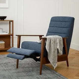 Ellow 28.5" Reclining Lounge Chair - Lennox Blue