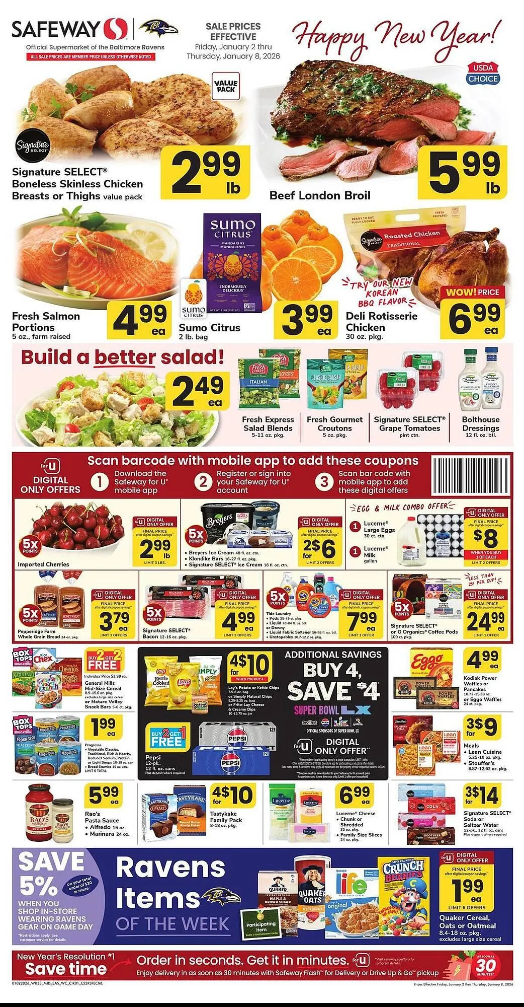 Weekly ad Safeway weekly ad from January 2 to January 8 2026 - Page 1