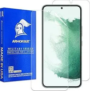 ArmorSuit [2 Pack] MilitaryShield Screen Protector Designed for Samsung Galaxy S22 (6.1") Case Friendly (2022 Release) Anti-Bubble HD Clear Film - Made in USA