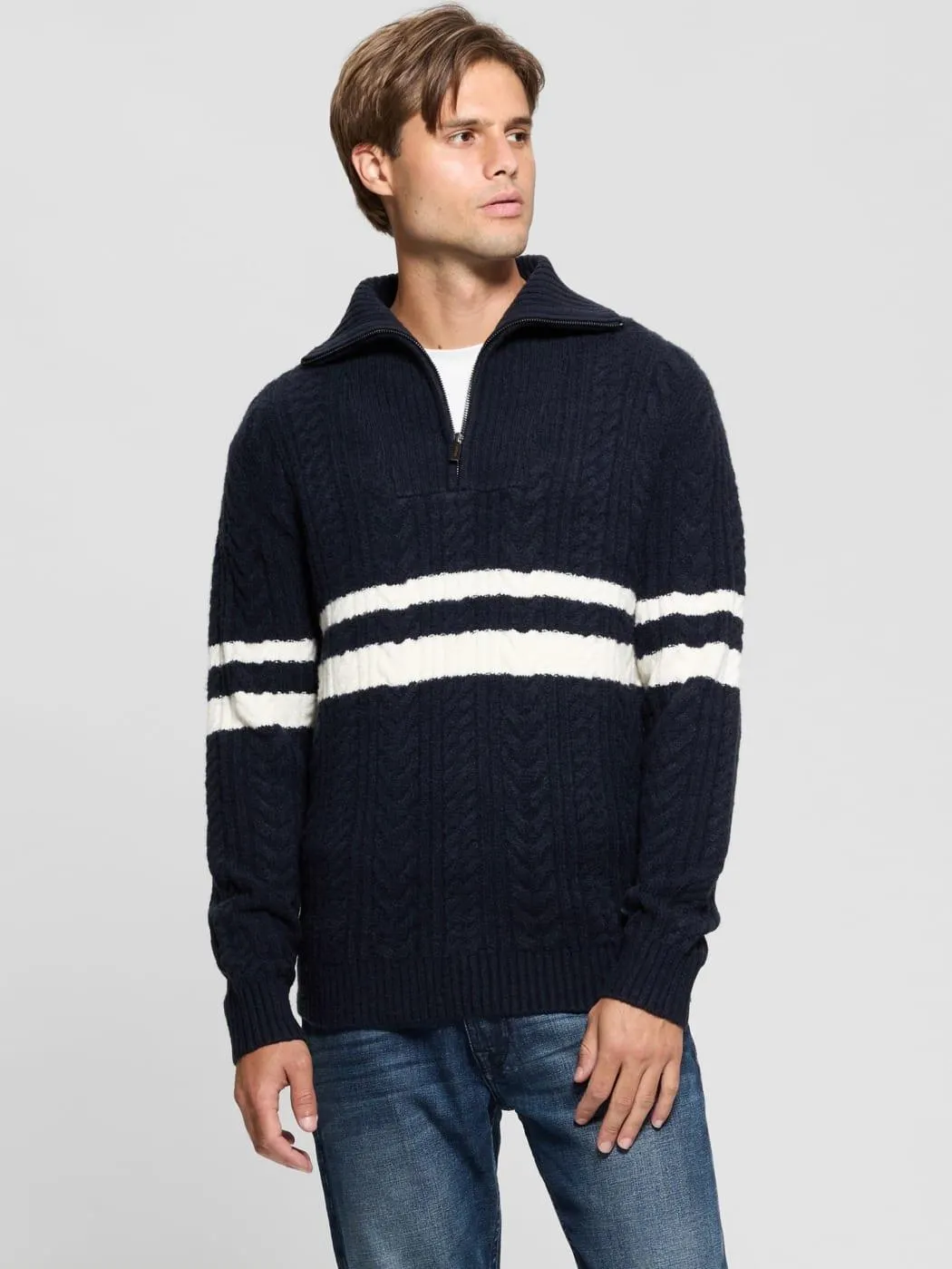 Eco Elric Half-Zip Turtleneck Sweater