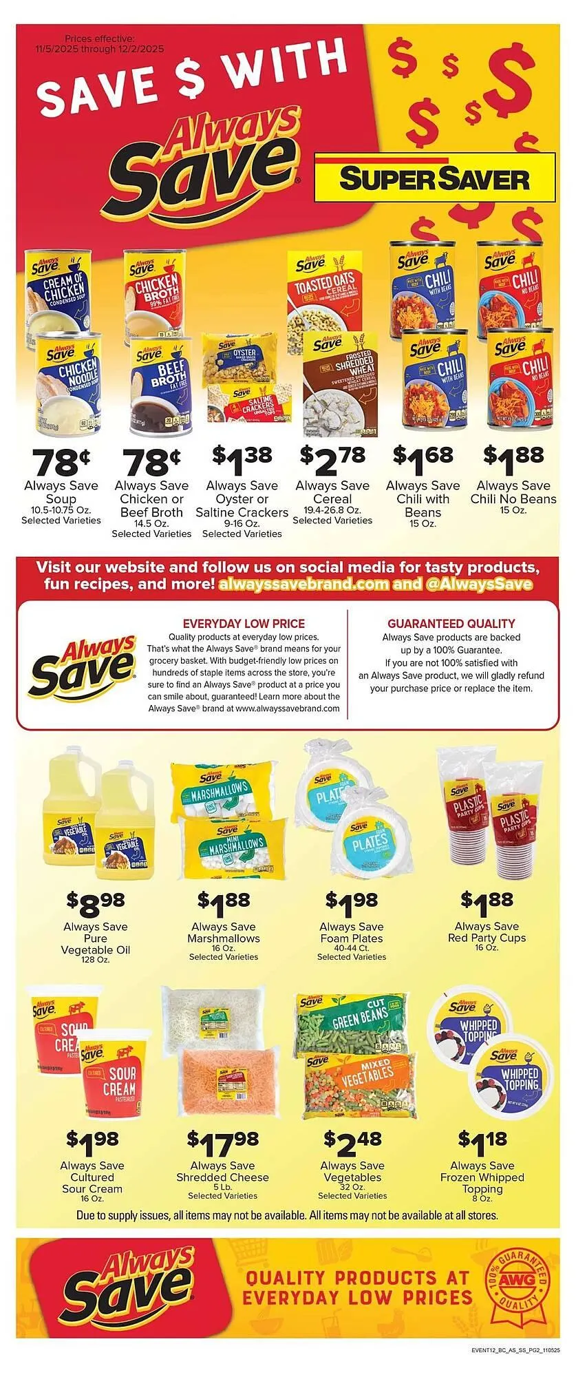Weekly ad Super Saver weekly ad from November 5 to December 2 2025 - Page 2