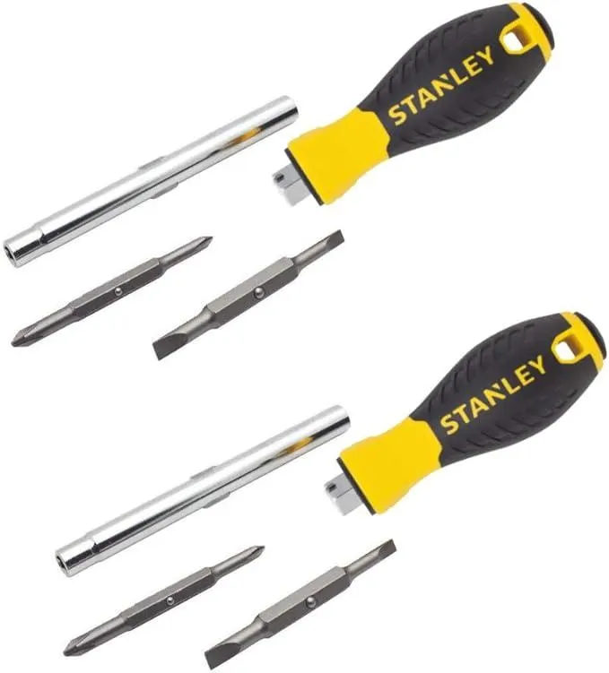 Stanley Screwdriver 6 in 1, Pack of 2