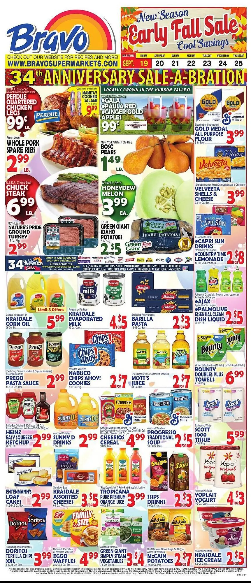Weekly ad Bravo Supermarkets weekly ad from September 19 to September 25 2025 - Page 1