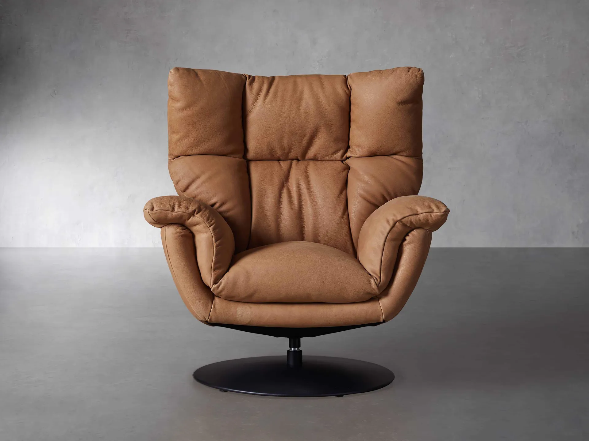 Deacon Leather Swivel Recliner