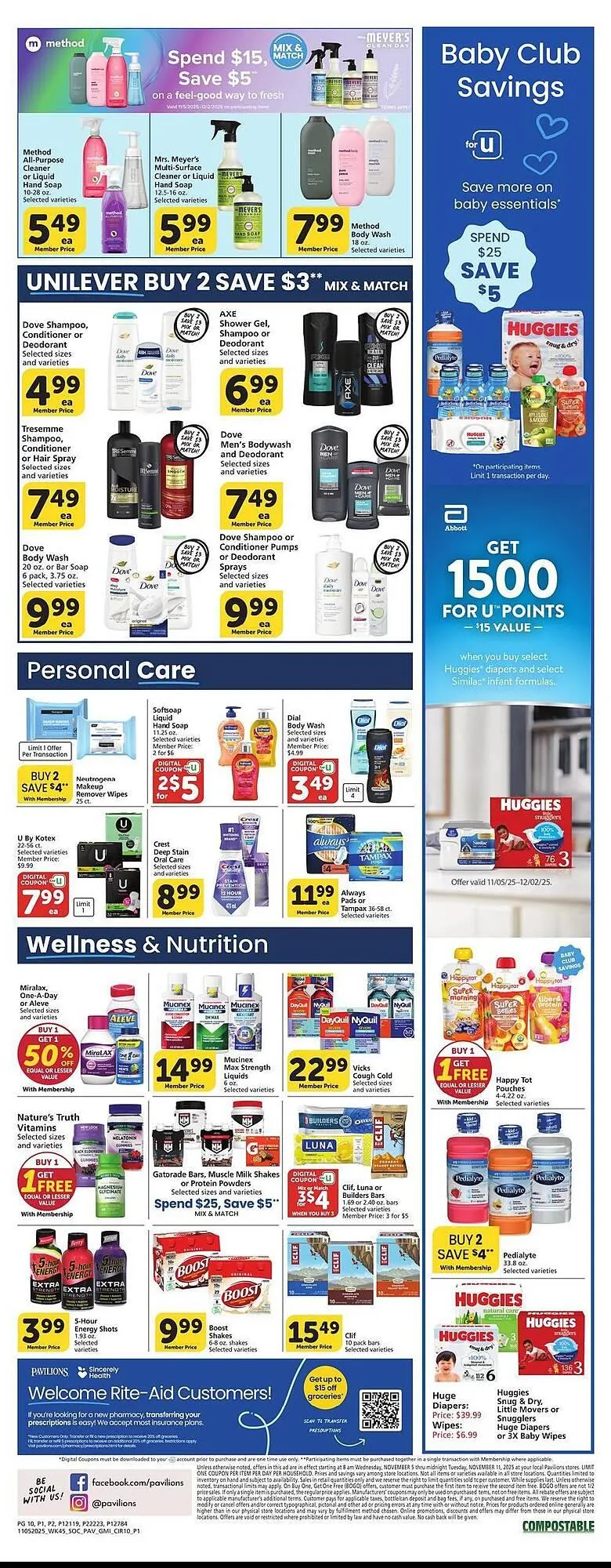 Weekly ad Pavilions weekly ad from November 5 to November 11 2025 - Page 10