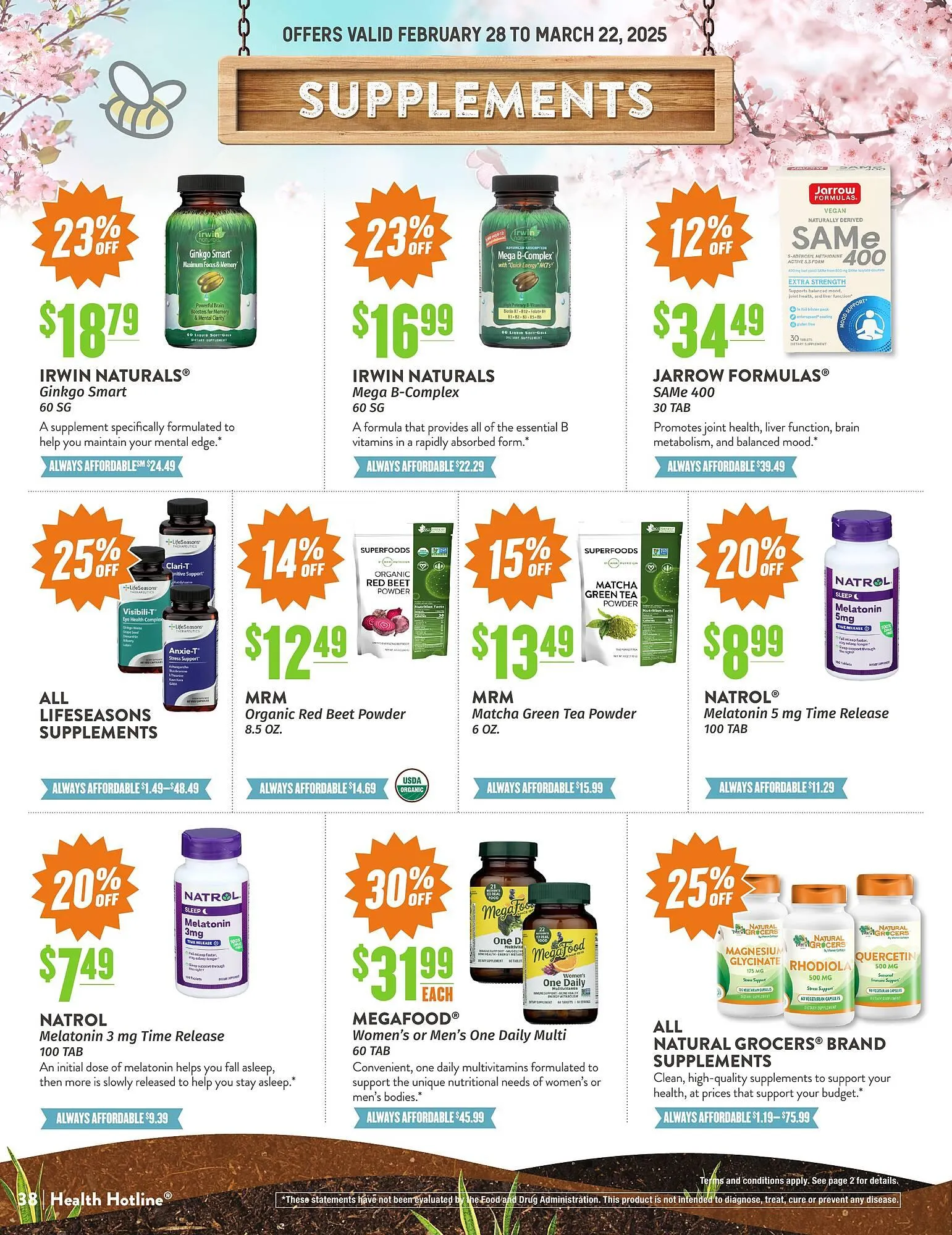 Weekly ad Natural Grocers ad from February 28 to March 22 2025 - Page 38
