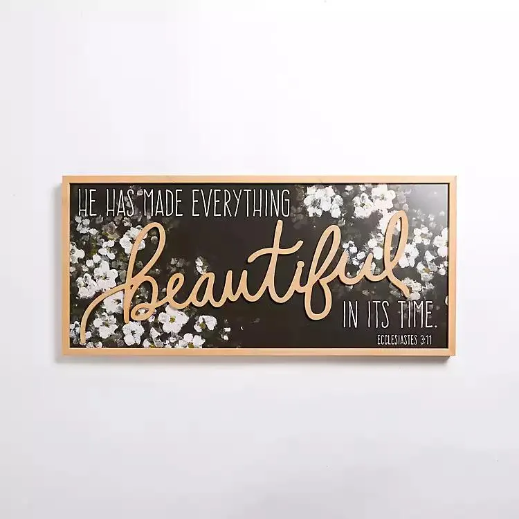 He Has Made Everything Beautiful Wall Plaque