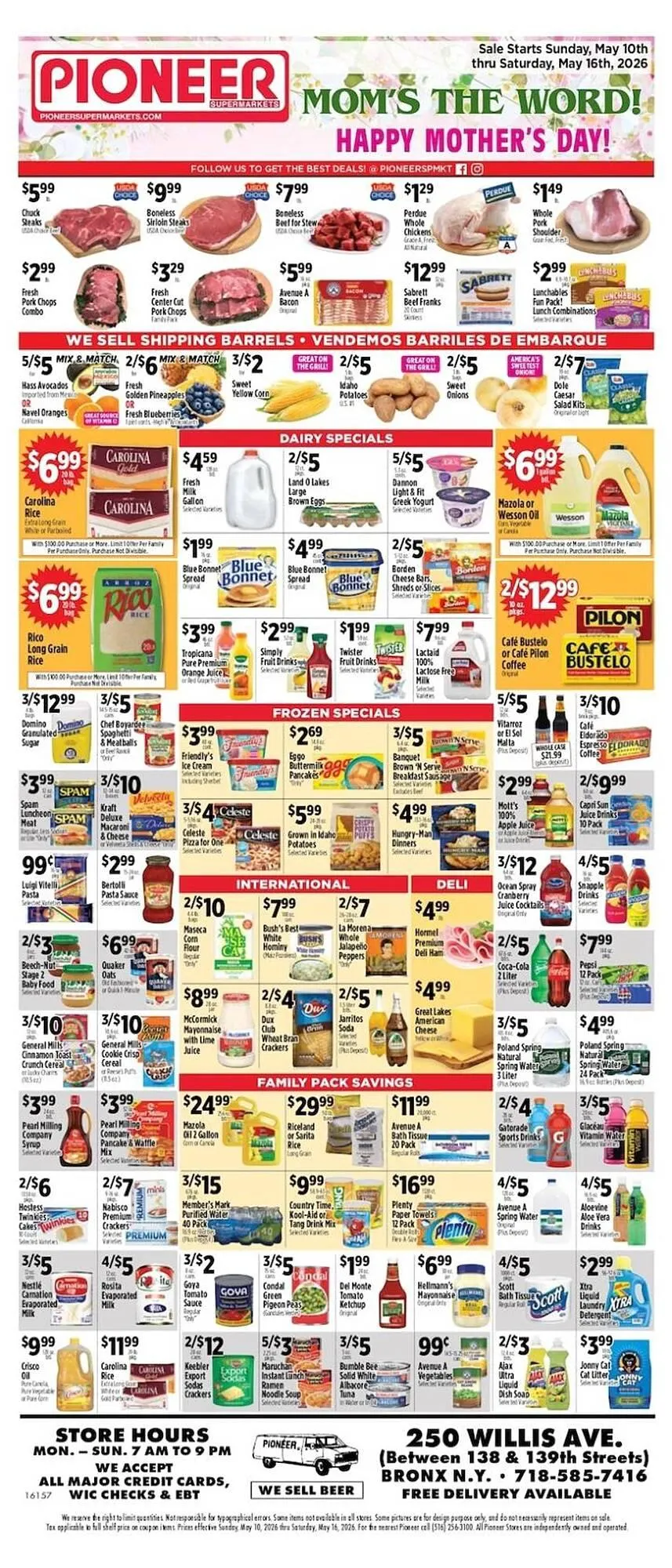 Weekly ad Pioneer Supermarkets weekly ad from May 10 to May 16 2026 - Page 1