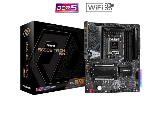 ASRock B650E Taichi Lite AM5 DDR5 AMD B650E SATA 6Gb/s Extended ATX Motherboard