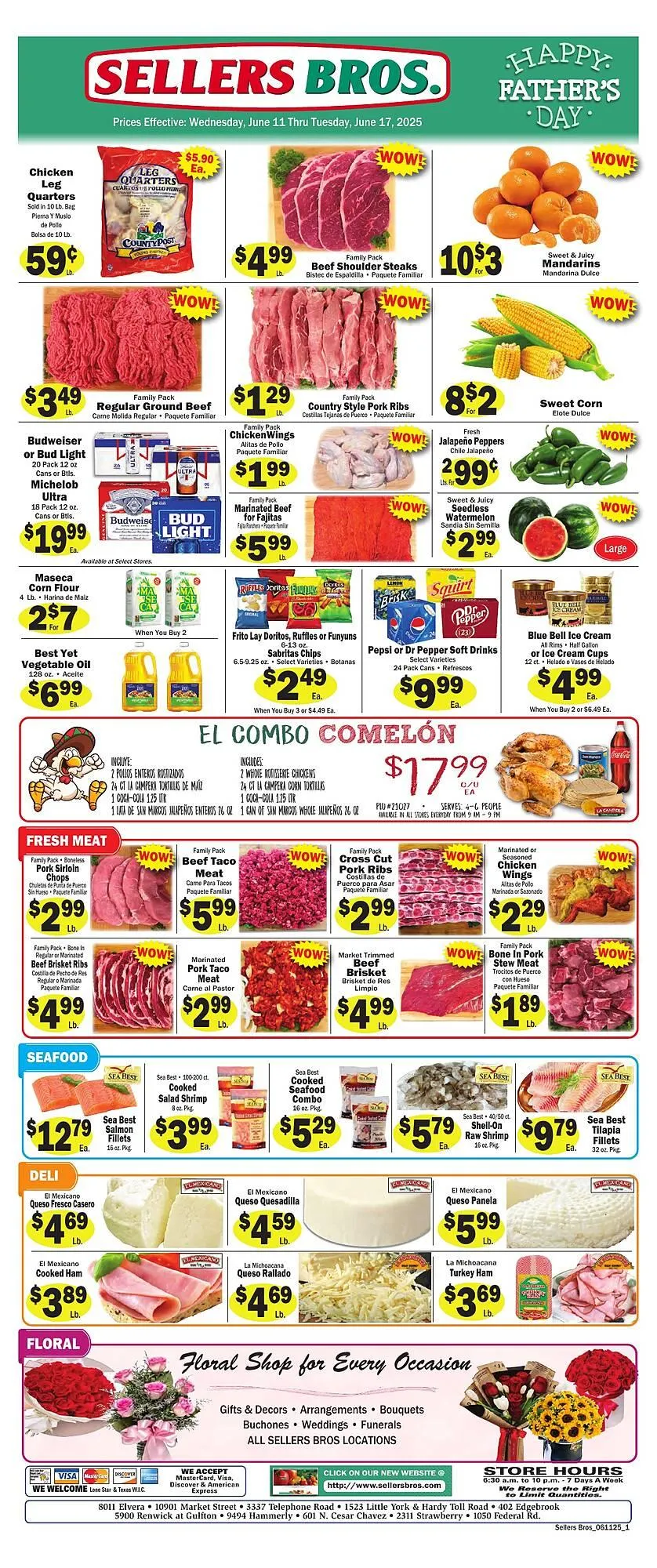 Weekly ad Sellers Bros Weekly Ad from June 11 to June 17 2025 - Page 1