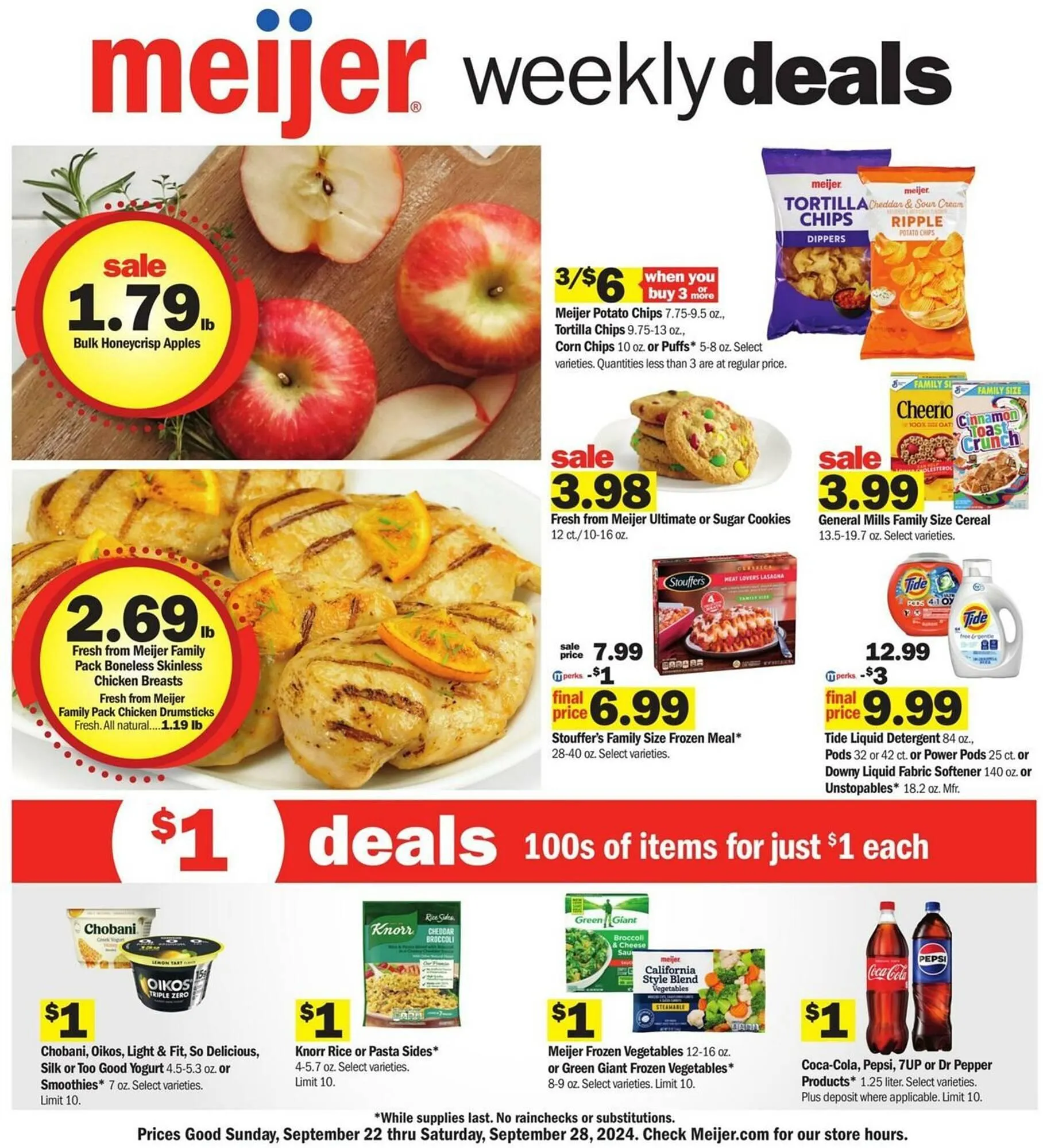 Weekly ad Meijer Weekly Ad from September 22 to September 28 2024 - Page 1