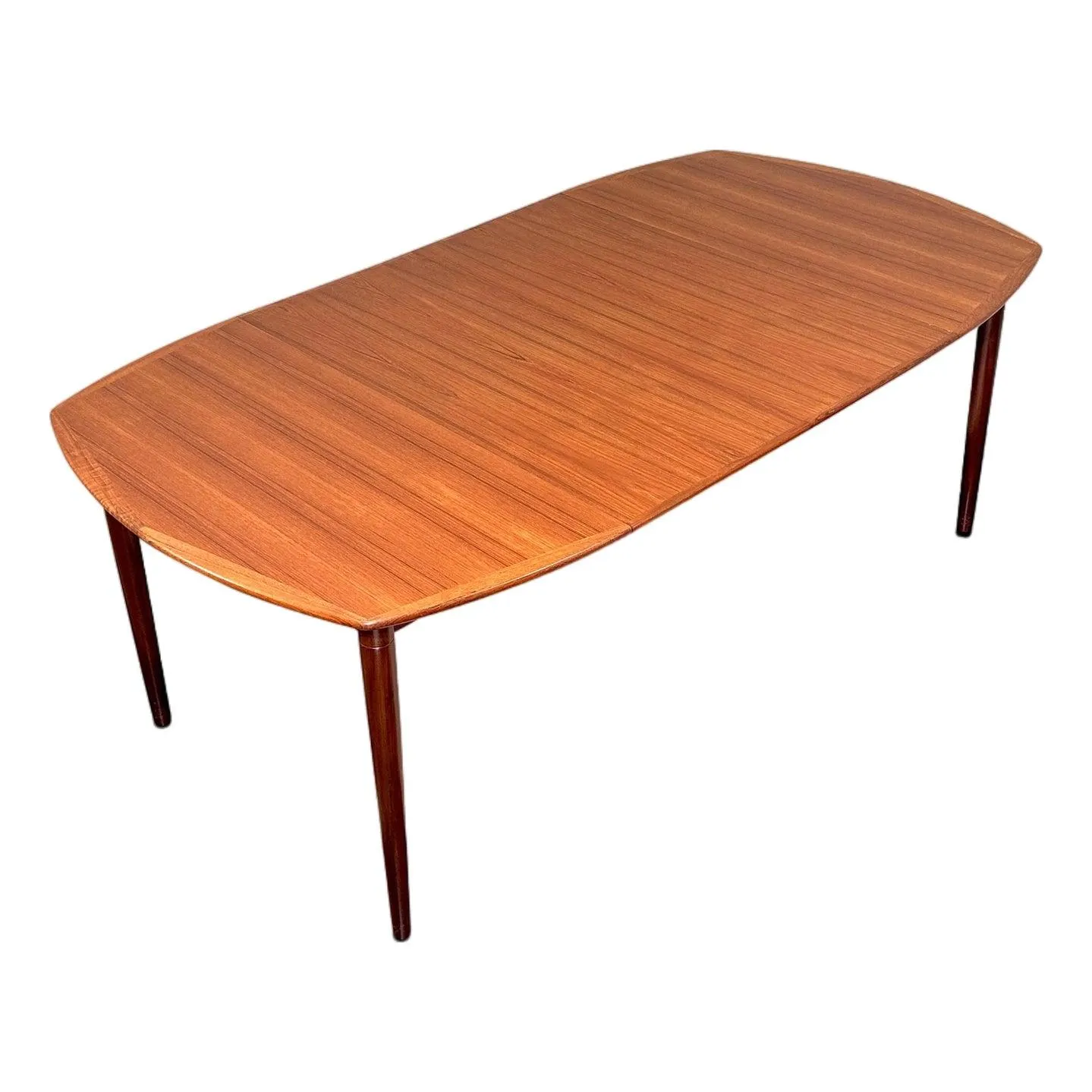 Restored Danish Teak Expanding Dining Table by Gustav Bahus for Rastad & Relling