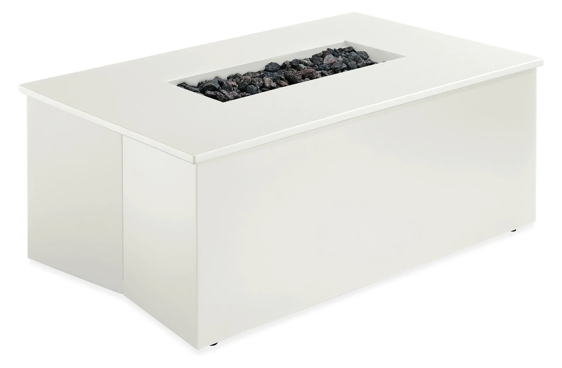Adara 49w 31d 15h Outdoor Fire Table with Natural Gas Hook-Up in White
