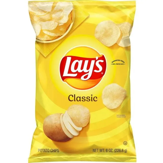 Lay's Classic Potato Chips 8 Ounce
