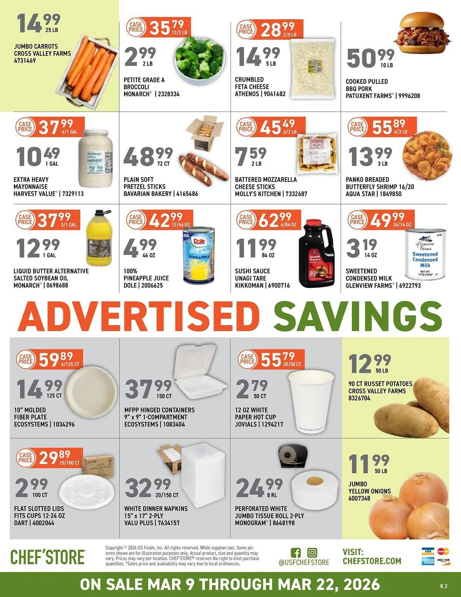 Weekly ad US Foods Chef's Store weekly ad from March 9 to March 22 2026 - Page 2