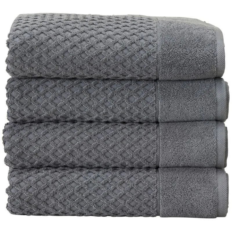 Great Bay Home Cotton Popcorn Textured Quick-Dry Towel Set