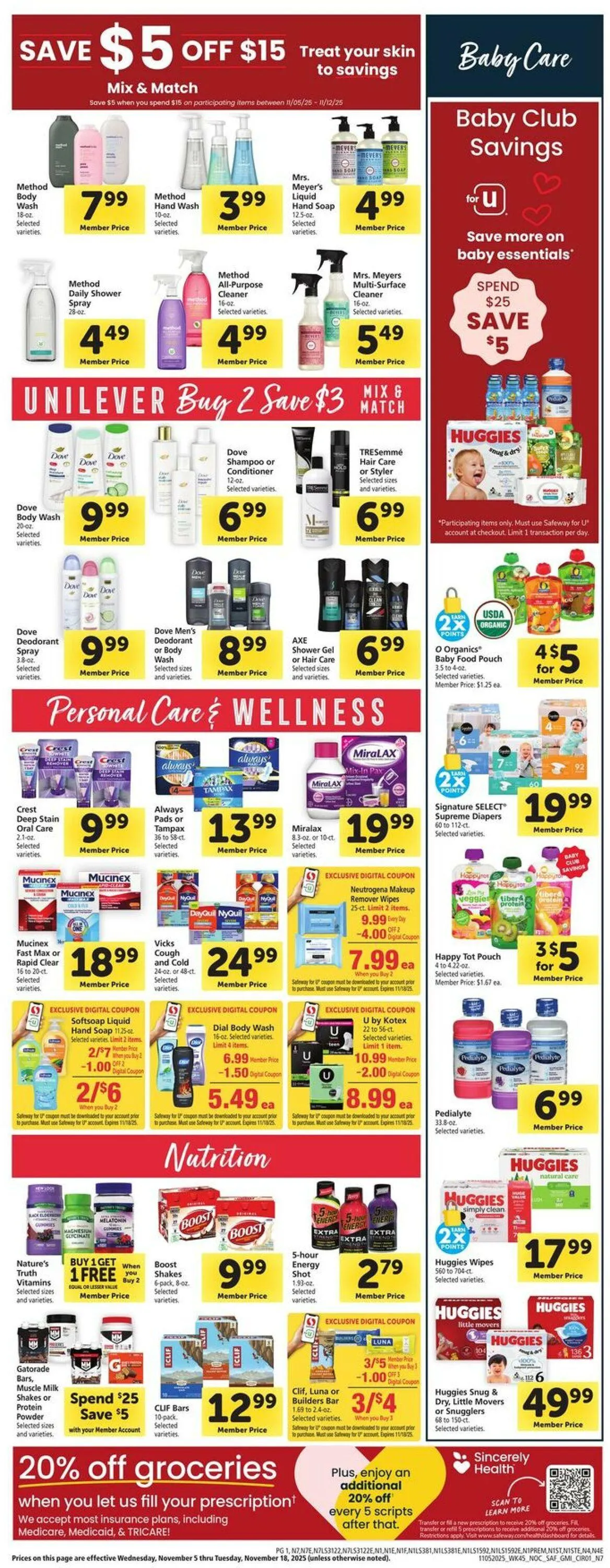 Catálogo de Safeway Current weekly ad 5 de noviembre al 11 de noviembre 2025 - Página 10