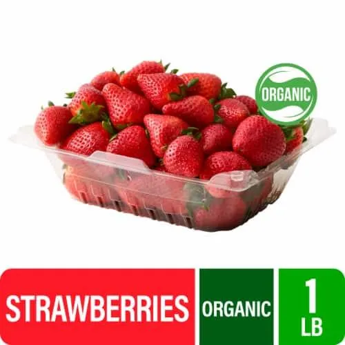 Fresh Organic Strawberries - 1 LB clamshell