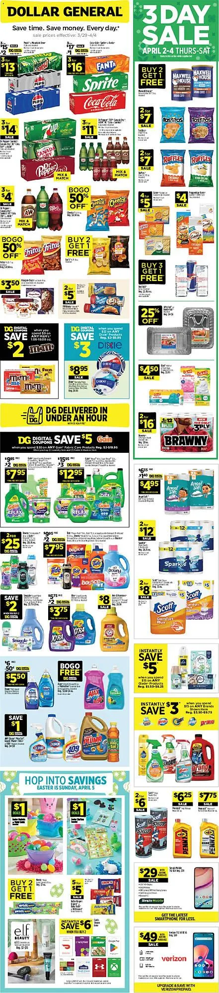 Weekly ad Dollar General weekly ad from March 29 to April 4 2026 - Page 1
