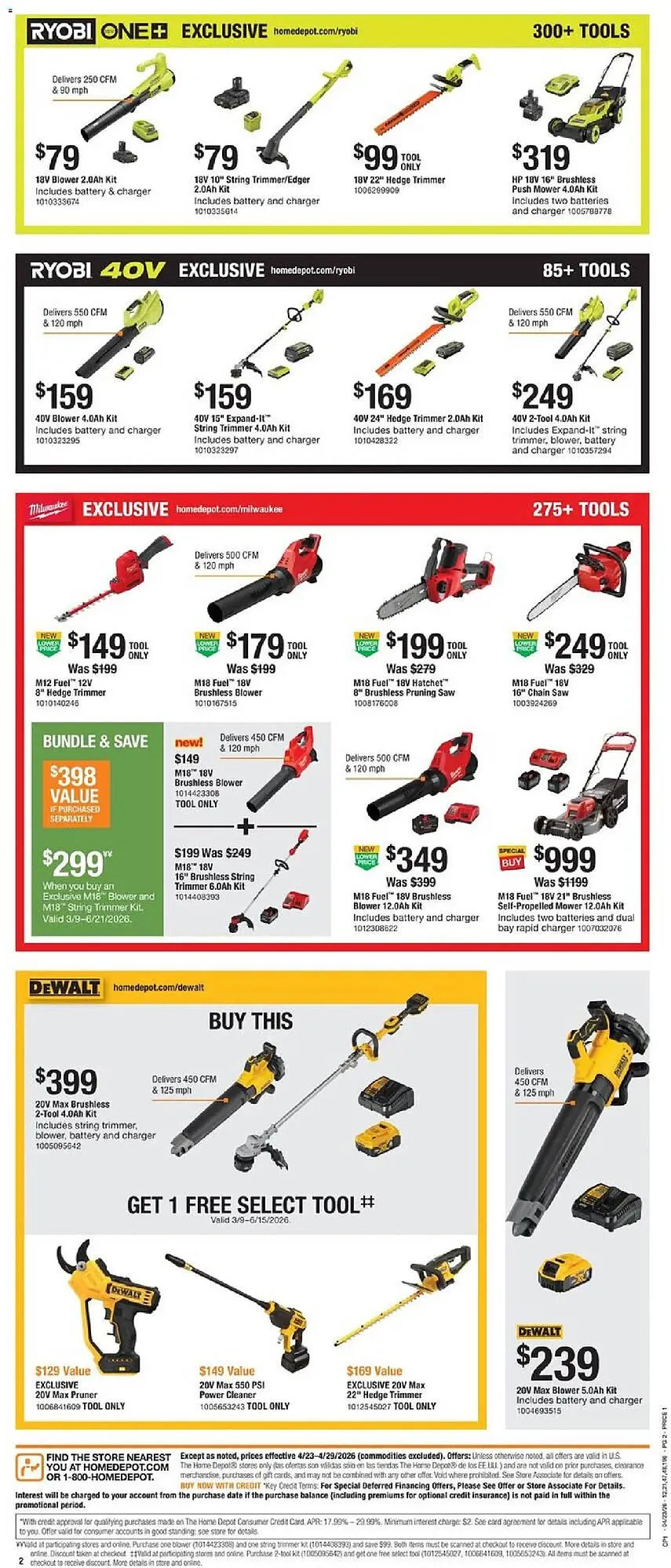 Weekly ad The Home Depot flyer from April 23 to April 29 2026 - Page 2
