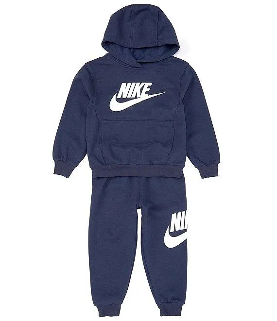 Little Boys Long Sleeve Club Fleece Graphic Hoodie and Jogger Pants Set