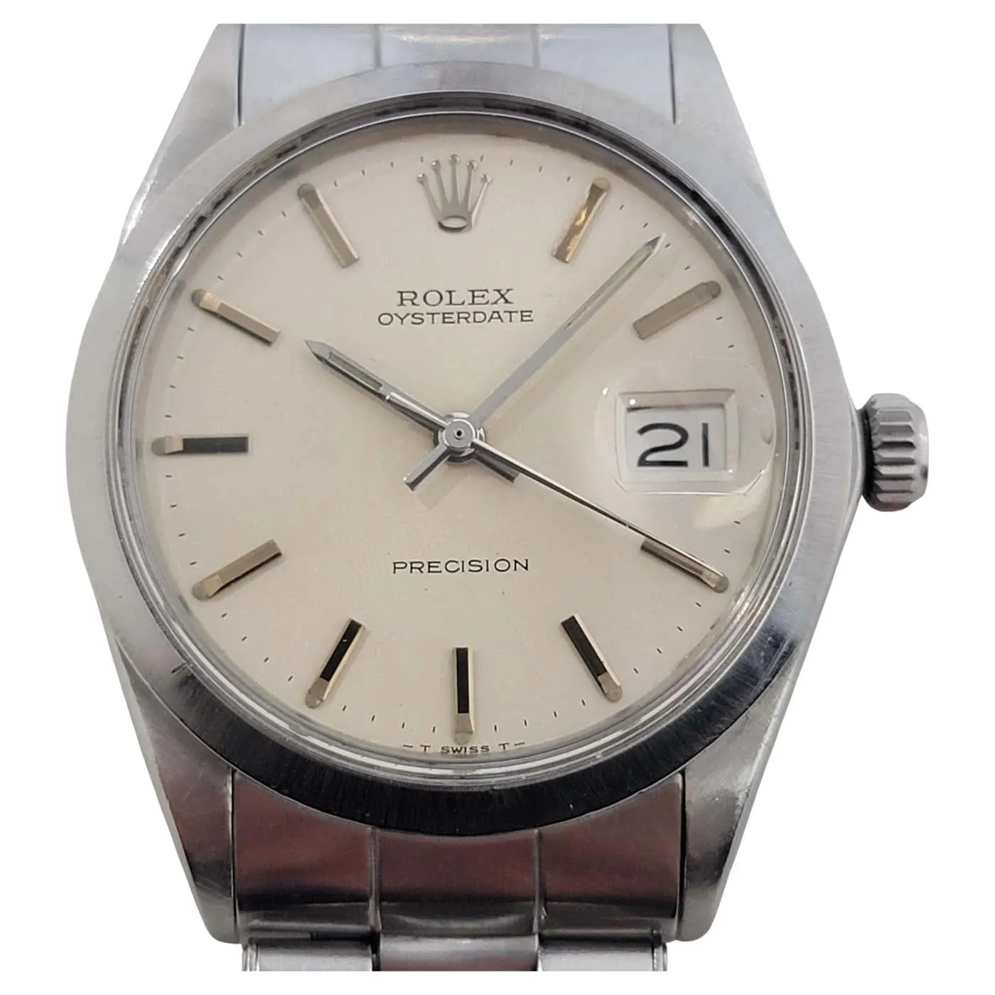 Mens Rolex Ref 6694 Oysterdate Precision Manual Wind w Box Paper 1960s RA261