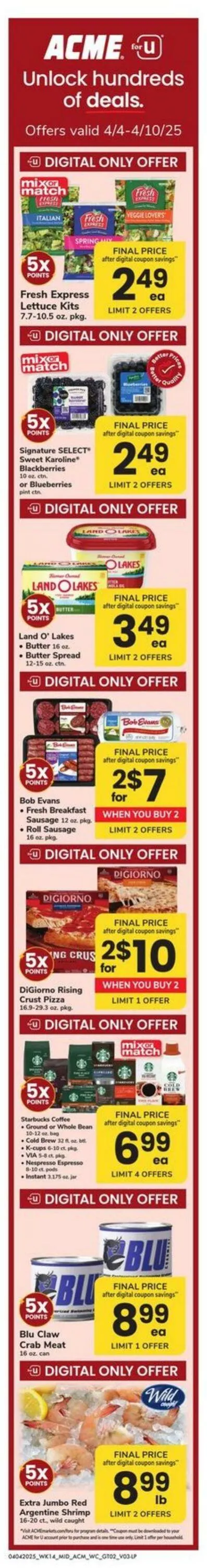 Catálogo de Acme Current weekly ad 4 de abril al 10 de abril 2025 - Página 2