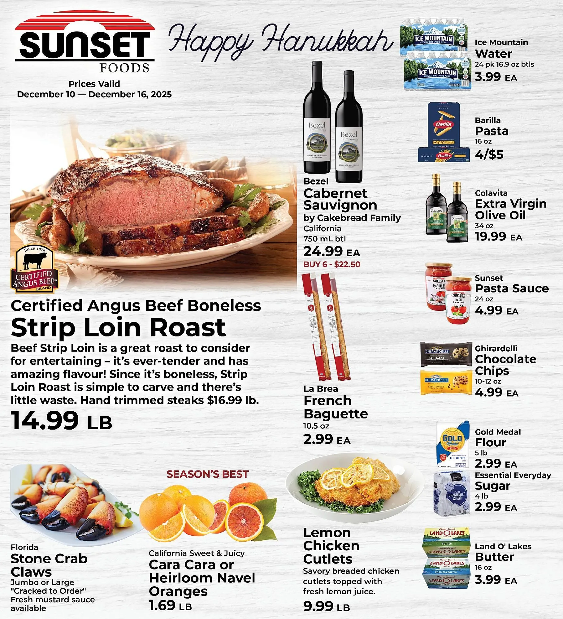 Weekly ad Sunset Foods weekly ad from December 14 to December 21 2025 - Page 1