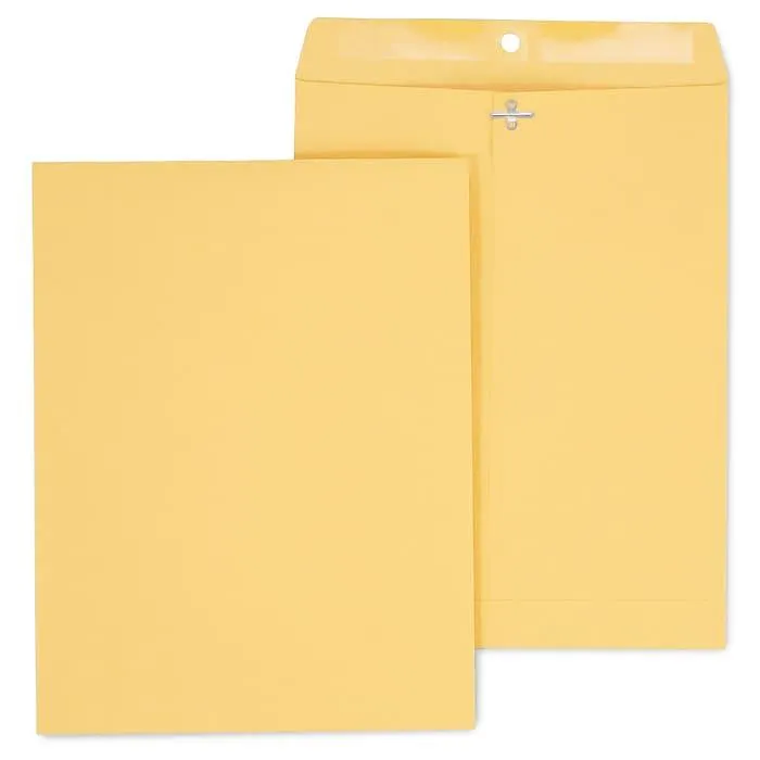 Staples Kraft Clasp & Moistenable Glue Catalog Envelopes,