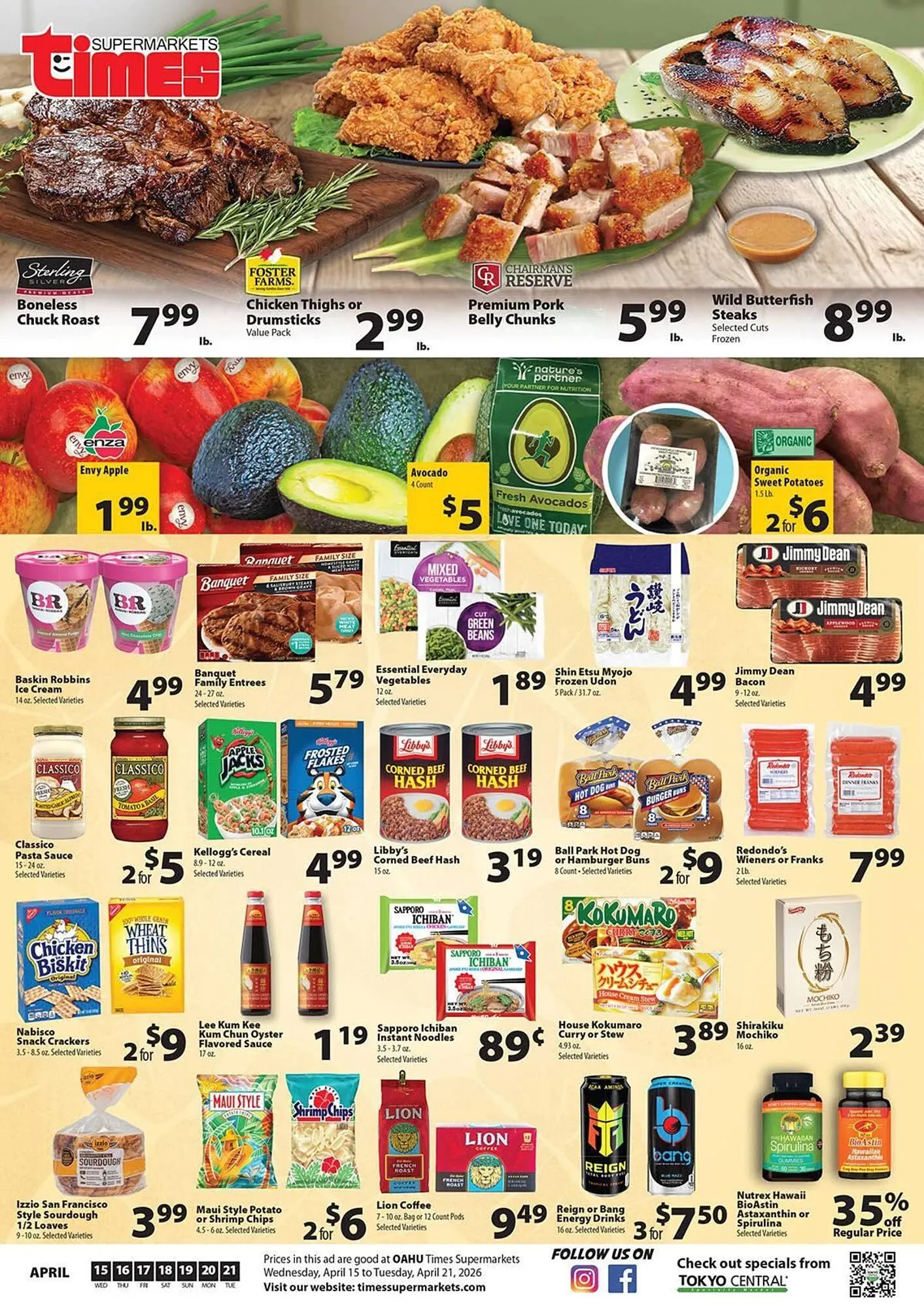 Weekly ad Times Supermarkets weekly ad from April 15 to April 21 2026 - Page 1