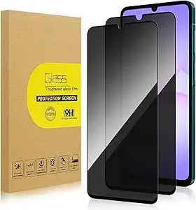 2 Pack Privacy Screen Protector for Samsung Galaxy A07 [Anti-Spy Tempered Glass], Ultra HD, Anti-Scratch, Bubble-Free, Easy Install 9H Protective Glass for Samsung Galaxy A07